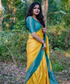 Orange Banarasi Silk Saree | Wedding & Festive Wear