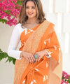 Orange Cotton Saree | Office & Casual Wear