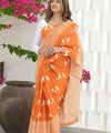 Orange Cotton Saree | Office & Casual Wear