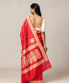 Orange Jacquard Silk Saree | Traditional Wedding Wear