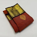 Orange Kanjivaram Silk Saree | Ethnic Wear for Women