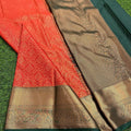 Orange Kanjivaram Silk Saree | Festival & Ceremony Wear