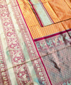Orange Kanjivaram Silk Saree | Traditional Wedding Wear
