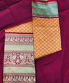 Orange Kanjivaram Silk Saree | Traditional Wedding Wear