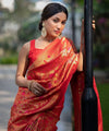 Orange Paithani Silk Saree | Wedding & Reception Wear