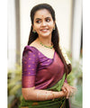 Parrot Banarasi Silk Saree | Traditional Wedding Wear