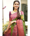 Parrot Banarasi Silk Saree | Traditional Wedding Wear