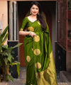 Parrot Banarasi Silk Saree | Wedding & Festive Wear