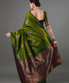 Parrot Banarasi Silk Saree | Wedding & Festive Wear