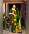 Parrot Banarasi Silk Saree | Wedding & Festive Wear