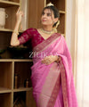 Pastel Pink Banarasi Silk Saree | Ethnic Wear for Women