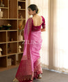 Pastel Pink Banarasi Silk Saree | Ethnic Wear for Women
