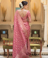 Peach Banarasi Silk Saree | Ethnic Wear for Women