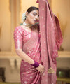 Peach Banarasi Silk Saree | Ethnic Wear for Women