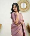 Peach Banarasi Silk Saree | Festive & Party Wear