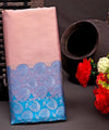 Peach Banarasi Silk Saree | Festive & Party Wear