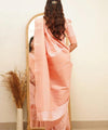 Peach Banarasi Silk Saree | Wedding & Reception Wear