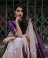 Peach Jacquard Silk Saree | Traditional Wedding Wear
