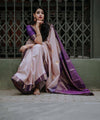 Peach Jacquard Silk Saree | Traditional Wedding Wear