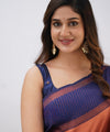 Peach Kanjivaram Silk Saree | Traditional Zari Weave