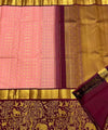 Peach Kanjivaram Silk Saree | Wedding & Reception Wear