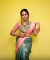 Peacock Green Banarasi Silk Saree | Festival & Ceremony Wear