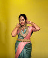 Peacock Green Banarasi Silk Saree | Festival & Ceremony Wear