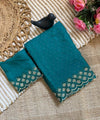 Peacock Green Space Silk Jarkan Work Saree for Wedding & Party | RD TAMANAH