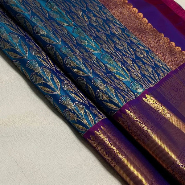 Peacock Kanjivaram Silk Saree | Bridal & Festive Wear