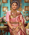 Pink Banarasi Silk Saree | Bridal & Festive Wear