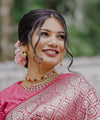 Pink Banarasi Silk Saree | Bridal & Festive Wear