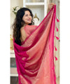 Pink Banarasi Silk Saree | Bridal & Festive Wear