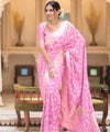 Pink Banarasi Silk Saree | Ethnic Wear for Women