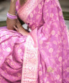 Pink Banarasi Silk Saree | Ethnic Wear for Women