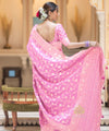 Pink Banarasi Silk Saree | Ethnic Wear for Women
