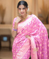 Pink Banarasi Silk Saree | Ethnic Wear for Women
