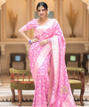 Pink Banarasi Silk Saree | Ethnic Wear for Women
