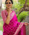 Pink Banarasi Silk Saree | Ethnic Wear for Women