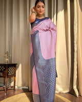 Pink Banarasi Silk Saree | Festival & Ceremony Wear