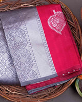 Pink Banarasi Silk Saree | Festive & Party Wear