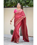 Pink Banarasi Silk Saree | Festive & Party Wear