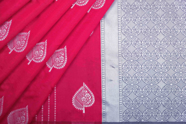 Pink Banarasi Silk Saree | Festive & Party Wear