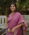 Pink Banarasi Silk Saree | Festive & Party Wear