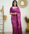 Pink Banarasi Silk Saree | Festive & Party Wear