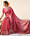 Pink Banarasi Silk Saree | Festive & Party Wear