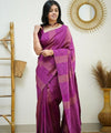 Pink Banarasi Silk Saree | Festive & Party Wear