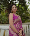 Pink Banarasi Silk Saree | Festive & Party Wear