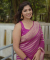 Pink Banarasi Silk Saree | Festive & Party Wear