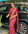 Pink Banarasi Silk Saree | Traditional Wedding Wear
