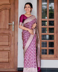 Pink Banarasi Silk Saree | Traditional Wedding Wear